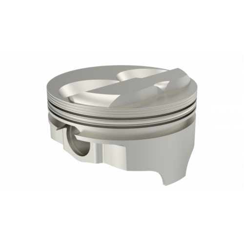 ICON Piston, 4 in. Bore, 1/16, 1/16, 3/16 in. Ring Grooves, For Chevrolet 383 Rod 6.000 Hollow Dome -10cc 2V, .STD Oversized, w/ Rings, Each