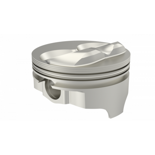 ICON Piston, 4 in. Bore, 1/16, 1/16, 3/16 in. Ring Grooves, For Chevrolet 383 Rod 6.000 Hollow Dome -13cc 2V, .030 Oversized, w/ Rings, Each
