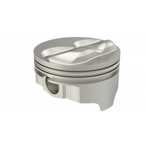 ICON Piston, 4 in. Bore, 1/16, 1/16, 3/16 in. Ring Grooves, For Chevrolet 350 Rod 6.000 Hollow Dome -13cc 2V, .STD Oversized, w/ Rings, Each