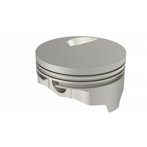 ICON Piston, 4.466 in. Bore, For Chevrolet 540 Rod 6.385 Flat Top +3cc 1V, .004 Oversized, w/ Rings, Each