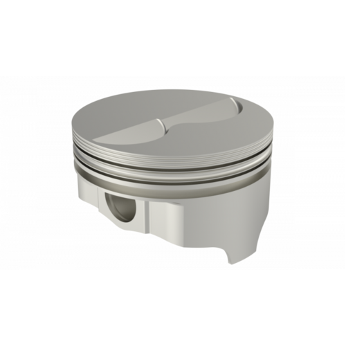 ICON Piston, 4.32 in. Bore, 1/16, 1/16, 3/16 in. Ring Grooves, For Chrysler 520 Rod 7.100 Flat Top +4.5cc 2V, .030 Oversized, w/ Rings, Each