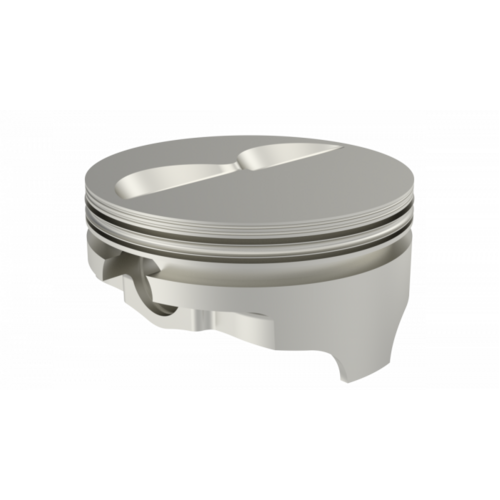 ICON Piston, 4.125 in. Bore, 1/16, 1/16, 3/16 in. Ring Grooves, For Chevrolet 434 Rod 6.000 Flat Top +4.8cc 2V, .030 Oversized, w/ Rings, Each