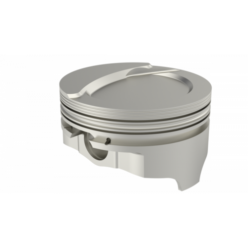 ICON Piston, 4.36 in. Bore, For Ford 502 Rod 6.800 Step Dish +28cc 1V, .140 Oversized, w/ Rings, Each