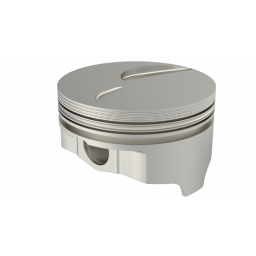 ICON Piston, 4.36 in. Bore, 1/16, 1/16, 3/16 in. Ring Grooves, For Ford 502 Rod 6.800 Flat Top +3.4cc 2V, .030 Oversized, w/ Rings, Each