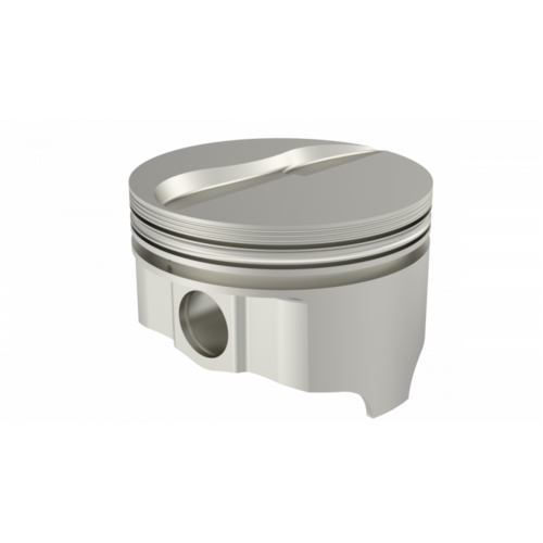 ICON Piston, 4.233 in. Bore, 1/16, 1/16, 3/16 in. Ring Grooves, For Ford 427FE Rod 6.490 Flat Top +7.5cc 2V, .017 Oversized, w/ Rings, Each
