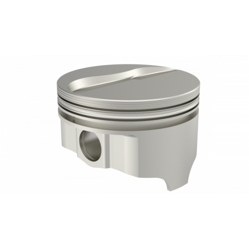 ICON Piston, 4.233 in. Bore, 1/16, 1/16, 3/16 in. Ring Grooves, For Ford 452FE Rod 6.490 Flat Top +7.5cc 2V, .017 Oversized, w/ Rings, Each