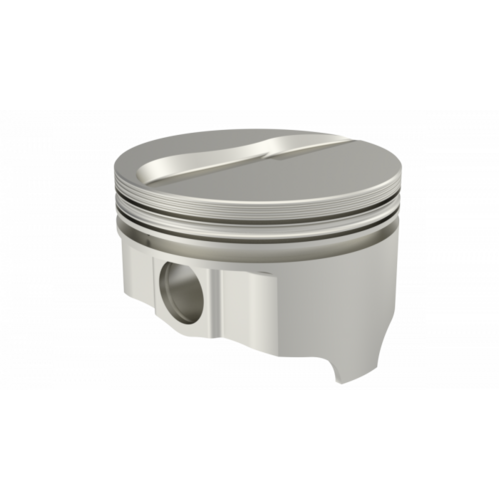 ICON Piston, 4.233 in. Bore, 1/16, 1/16, 3/16 in. Ring Grooves, For Ford 452FE Rod 6.490 Flat Top +7.5cc 2V, .037 Oversized, w/ Rings, Each