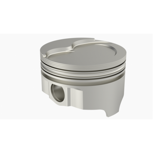 ICON Piston, 4.126 in. Bore, For Olds 455 Rod 6.735 Step Dish 25cc 2V, .060 Oversized, w/ Rings, Each