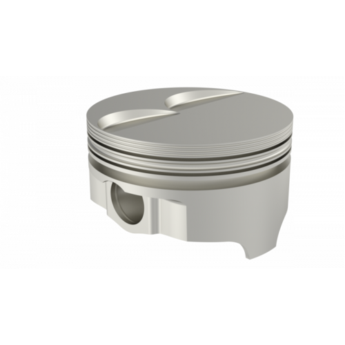 ICON Piston, 4.125 in. Bore, 1/16, 1/16, 3/16 in. Ring Grooves, For Pontiac 433 Rod -6.8 FLAT TOP 2V, .060 Oversized, w/ Rings, Each