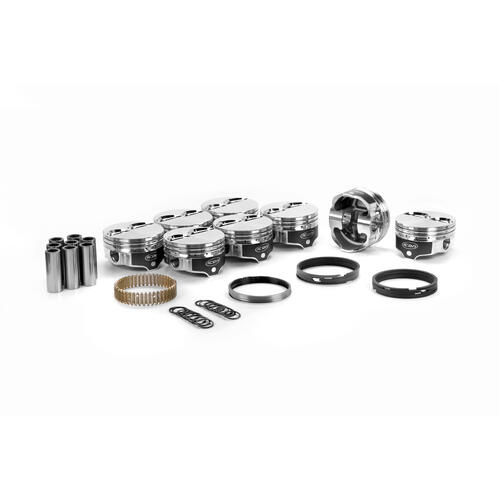 ICON Piston 4.125 in. Bore, For Pontiac V8 433, Rod 6.8 in. Flat Top 2V +4.5cc .085 Oversized, Kit