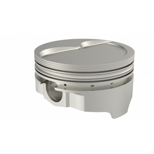 ICON Piston, 4.125 in. Bore, 1/16, 1/16, 3/16 in. Ring Grooves, For Pontiac 468 Rod 6.800 Dish +10.6cc 2V, .030 Oversized, w/ Rings, Each