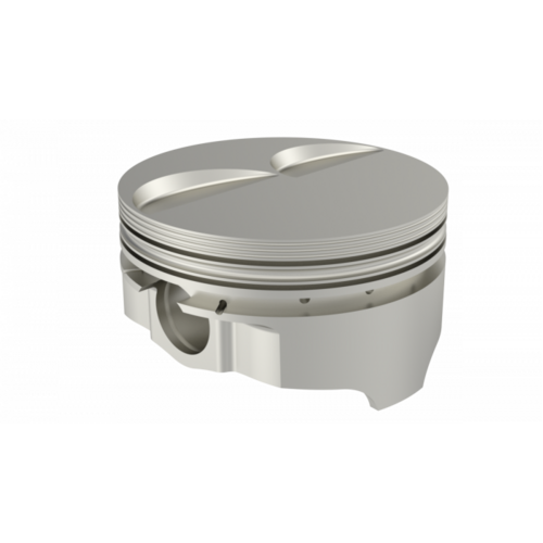 ICON Piston, 4.125 in. Bore, 1/16, 1/16, 3/16 in. Ring Grooves, For Pontiac 468 Rod 6.800 FLAT TOP 2V, .065 Oversized, w/ Rings, Each