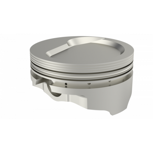 ICON Piston, 4.466 in. Bore, For Chevrolet 540 Rod 6.385 Dish +23cc 1V, .004 Oversized, w/ Rings, Each