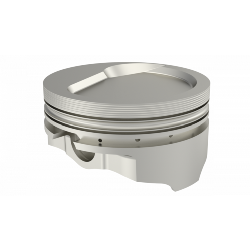 ICON Piston, 4.5 in. Bore, For Chevrolet 572 Rod 6.535 Dish +28cc 1V, .STD Oversized, w/ Rings, Each
