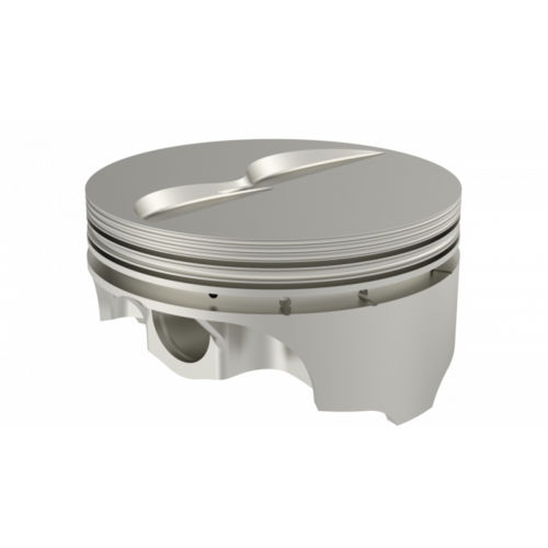 ICON Piston, 4.5 in. Bore, 1/16, 1/16, 3/16 in. Ring Grooves, For Chrysler 572 Rod -7.100 Flat Top +4.9cc 8V, .030 Oversized, w/ Rings, Each