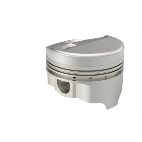 ICON Piston, 4.125 in. Bore, 1/16, 1/16, 3/16 in. Ring Grooves, For Chevrolet 427 Rod 6.135 Dome 81.91cc V2, .030 Oversized, w/ Rings, Each