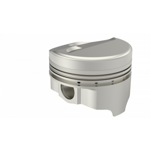 ICON Piston, 4.125 in. Bore, 1/16, 1/16, 3/16 in. Ring Grooves, For Chevrolet 427 Rod 6.135 Dome 81.91cc V2, .040 Oversized, w/ Rings, Each