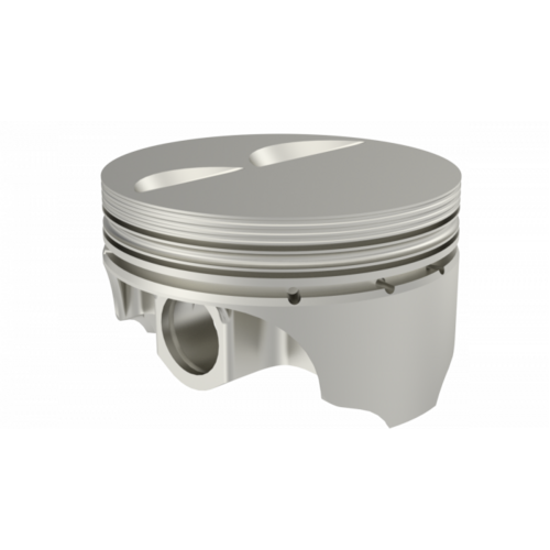ICON Piston, 4 in. Bore, 1.5mm, 1.5mm, 3.0mm in. Ring Grooves, For Chevrolet 350, Rod 5.700, Flat Top +2.1cc 2V, .030 Oversized, w/ Rings, Each