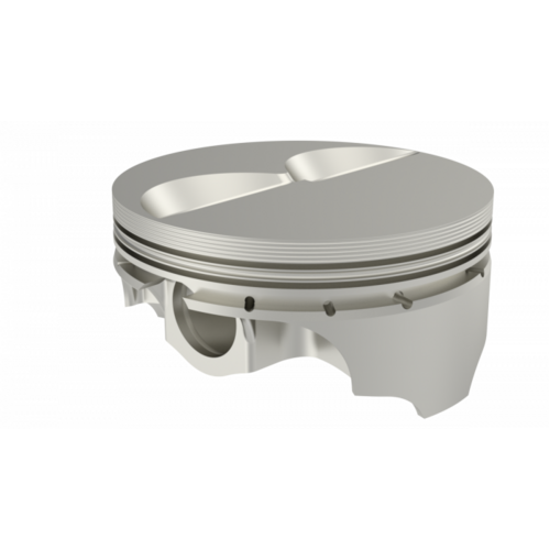 ICON Piston, 4 in. Bore, 1.5mm, 1.5mm, 3.0mm in. Ring Grooves, For Chevrolet 395, Rod 6.000, Flat Top +6.33cc 2V, .030 Oversized, w/ Rings, Each