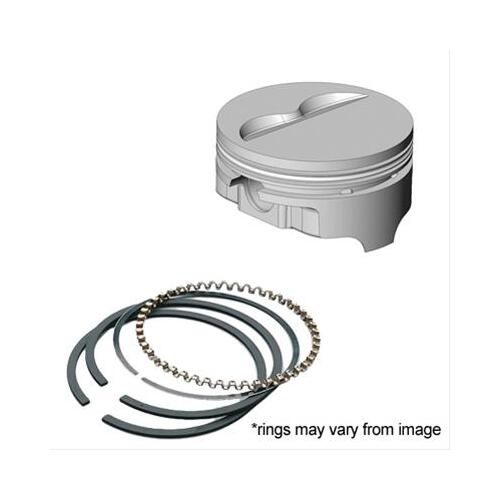ICON Piston and Ring Kit, FHR Forged, Flat, 4.185 in. Bore, Chevy, Small Block, Kit