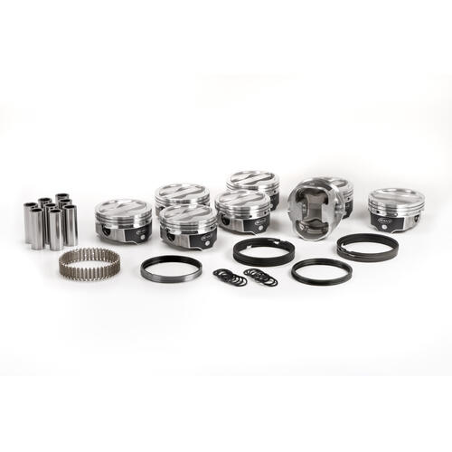 ICON Piston 4.0 in. Bore, For Chevrolet SB V8 Gen I 350, Rod 6 in. Dish 4V +18.5cc STD Size, Kit