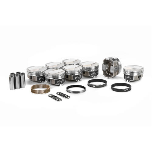 ICON Piston 4.466 in. Bore, For Chevrolet BB V8 Gen V 502, Rod 6.135 in. Dome -10cc .064 Oversized,