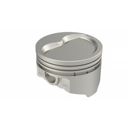 KB Piston, 4 in. Bore, For Chevrolet 383, Rod 5.700, D-Cup +18cc 2V, .STD Oversized, w/ Rings, Each