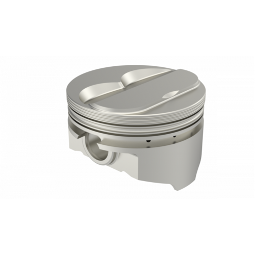 KB Piston, 4 in. Bore, For Chevrolet 350, Rod 6.000, Solid Dome -3.3cc 2V, .020 Oversized, w/ Rings, Each