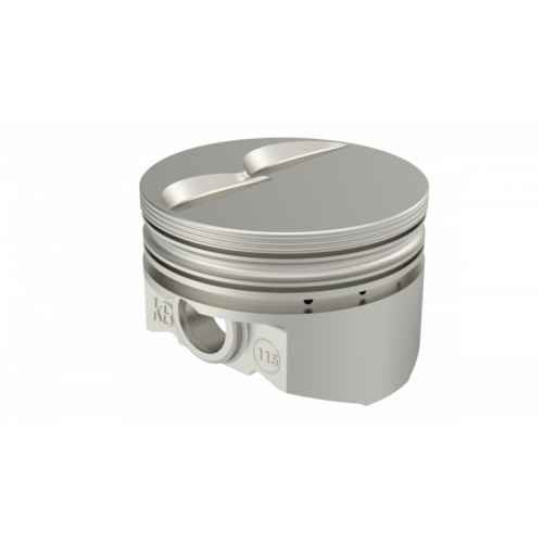 KB Piston, 4 in. Bore, For Ford 302, Rod 5.090, Flat Top +6.5cc 2V, .STD Oversized, w/ Rings, Each