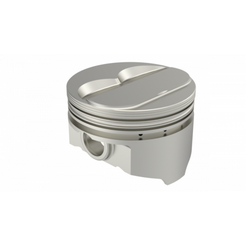KB Piston, 4.125 in. Bore, For Chevrolet 400, Rod 5.700, Solid Dome -.5cc 2V, .020 Oversized, w/ Rings, Each
