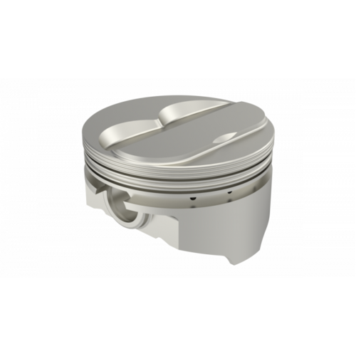KB Piston, 4.125 in. Bore, For Chevrolet 400, Rod 6.000, Solid Dome -3.3cc 2V, .040 Oversized, w/ Rings, Each
