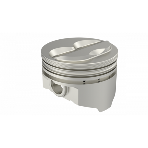 KB Piston, 3.736 in. Bore, For Chevrolet 305, Rod 5.700, Solid Dome -.5cc 2V, .020 Oversized, w/ Rings, Each