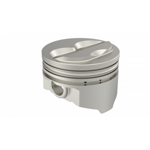 KB Piston, 3.736 in. Bore, For Chevrolet 305, Rod 5.700, Solid Dome -.5cc 2V, .040 Oversized, w/ Rings, Each