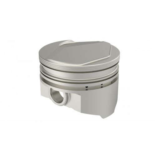 KB Piston, 4 in. Bore, For Ford V8 351C, Rod 5.778, Solid Dome -8cc 1V, .020 Oversized, w/ Rings, Each