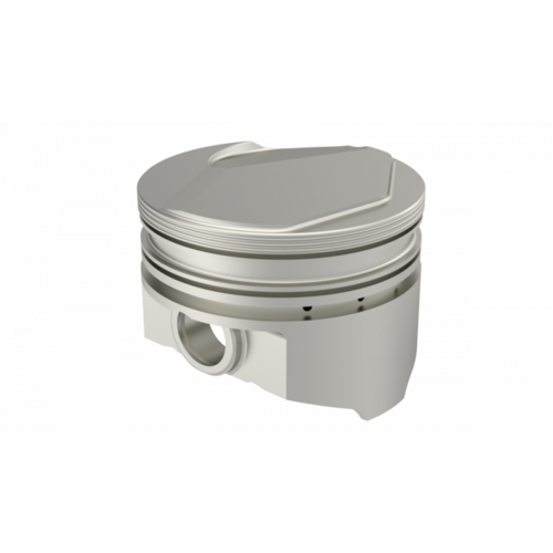 KB Piston, 4 in. Bore, For Ford V8 351C, Rod 5.778, Solid Dome -8cc 1V, .STD Oversized, w/ Rings, Each