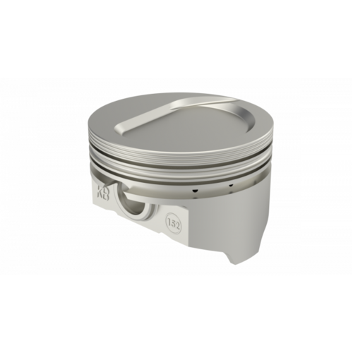 KB Piston, 4.36 in. Bore, For Ford 501, Rod 6.800, D-Cup 20cc 1V, .030 Oversized, w/ Rings, Each