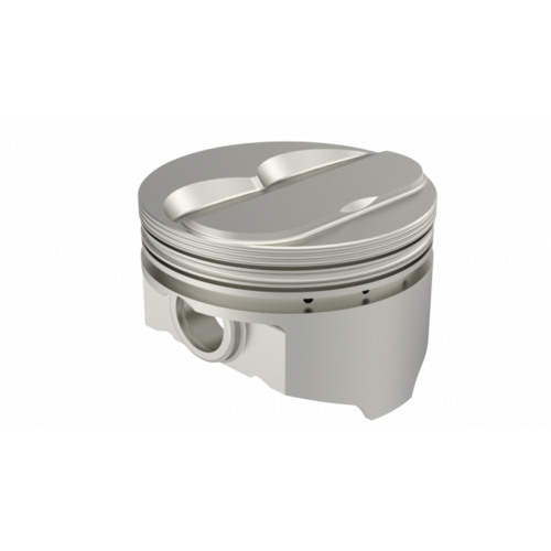 KB Piston, 4 in. Bore, For Chevrolet 327 Rod 6.000 Solid Dome -3.3cc 2V, .STD Oversized, w/ Rings, Each