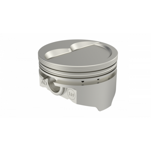 KB Piston, 4 in. Bore, For Chevrolet 350 Rod 6.000 D-Cup 1+4cc 2V, .030 Oversized, w/ Rings, Each