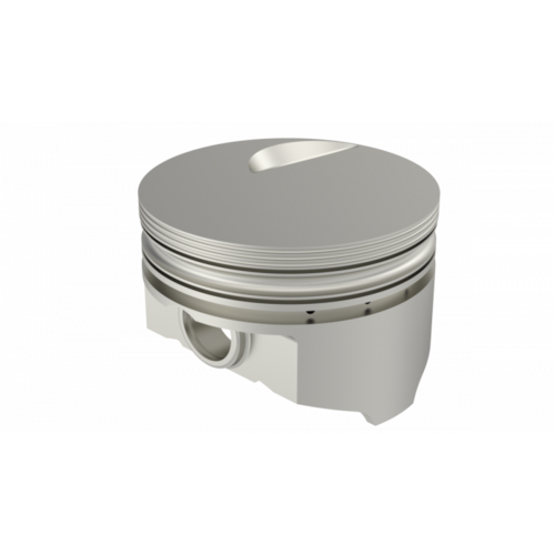 KB Piston, 4.466 in. Bore, For Chevrolet 502 Rod 6.135 Flat Top +3cc 1V, .064 Oversized, w/ Rings, Each