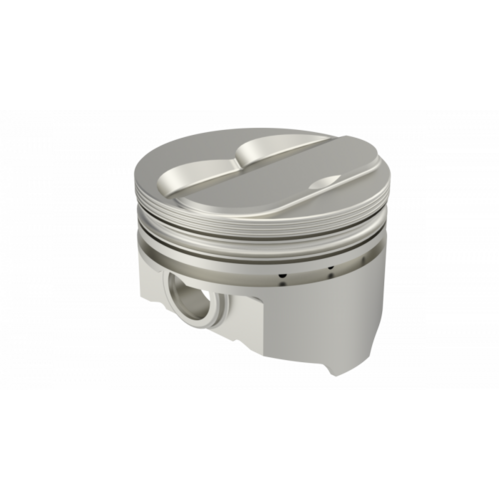 KB Piston, 4.125 in. Bore, For Chevrolet 400 Rod 5.7, Solid Dome -3.3cc 2V, .STD Oversized, w/ Rings, Each