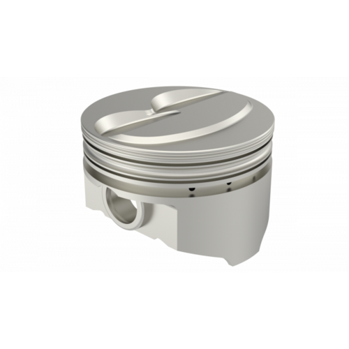 KB Piston, 4 in. Bore, For Ford 372W Rod 6.200 Solid Dome -1cc 2V, .040 Oversized, w/ Rings, Each