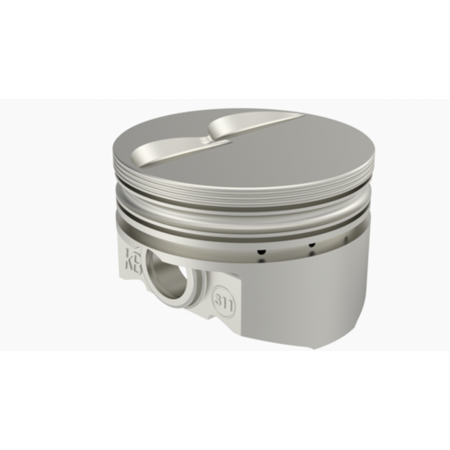 KB Piston, 4 in. Bore, For Ford 302 Rod 5.090 Flat Top +4cc 2V, .020 Oversized, w/ Rings, Each