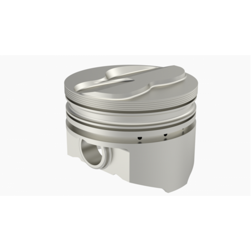 KB Piston, 4 in. Bore, For Ford 302 Rod 5.090 Solid Dome -3cc 2V, .020 Oversized, w/ Rings, Each
