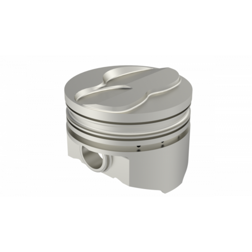 KB Piston, 4 in. Bore, For Ford 351W Rod 5.956 Solid Dome -5cc 2V, .020 Oversized, w/ Rings, Each