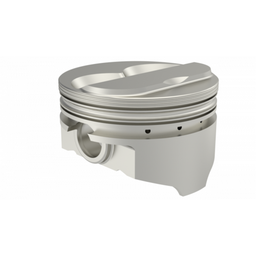 KB Piston, 4 in. Bore, For Chevrolet 350 Rod 6.000 Solid Dome -5cc 2V, .030 Oversized, w/ Rings, Each