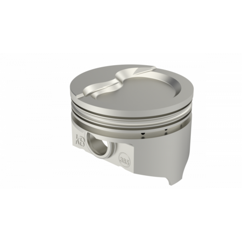 KB Piston, 4 in. Bore, For Ford 408W Rod 6.000 Step Dish +28cc 2V, .020 Oversized, w/ Rings, Each
