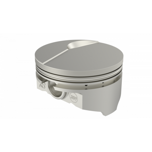 KB Piston, 4.466 in. Bore, For Chevrolet 540 Rod 6.385 Step Dish +10cc 1V, .004 Oversized, w/ Rings, Each