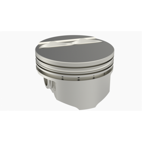 KB Piston, 4.165 in. Bore, 5/64, 5/64, 3/16 in. Ring Grooves, For AMC 401 Rod 5.858 Step Head +17.3cc 2V, .STD Oversized, w/ Rings, Each