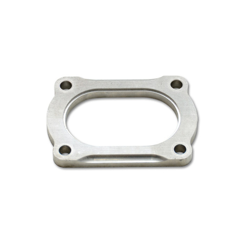 Vibrant Exhaust Flange, 4-Bolt, Nominal 3.50 in. Oval, 3/8 in. thick, 304 Stainless Steel, Each