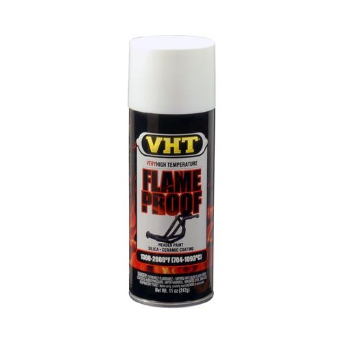 Paint, Flameproof Coating, High-Temperature, Flat, White, 11 oz., Aerosol Spray Can, Each